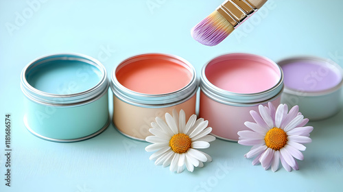 Paint Colors with Flowers E...