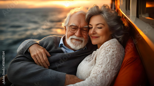 Couple Enjoys Sunset Cruise...