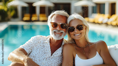 Couple Enjoys Poolside Rela...