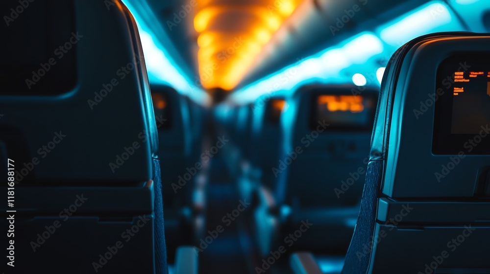 Fototapeta premium Airplane Cabin