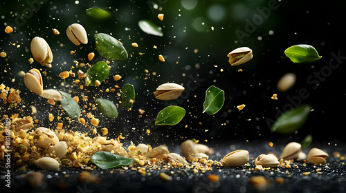 Pistachios and Leaves Dance...