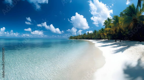 Tropical Beach Meets Ocean ...
