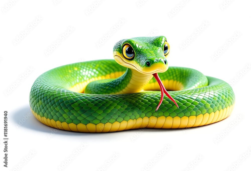 Fototapeta premium green tree snake
