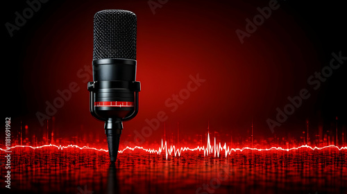 Microphone Captures Audio W...