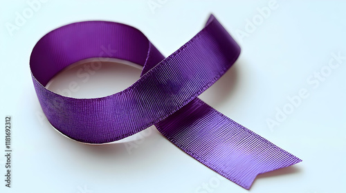 Purple Ribbon Creates Elega...