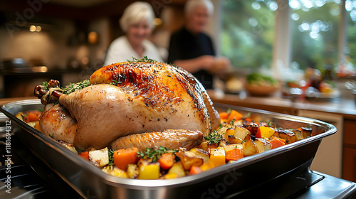 Roasted Turkey with Vegetab...