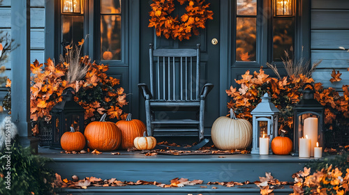 Autumn Porch Decor Enhances...