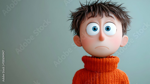 Boy Shows Sadness, Despair,...