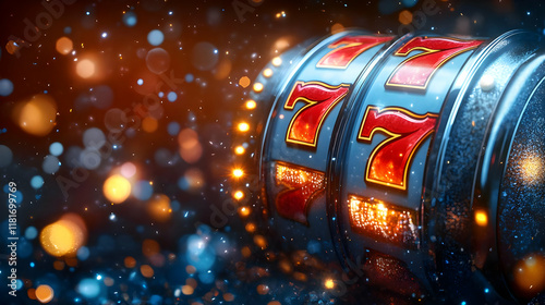Spinning Slot Machine Wheel...
