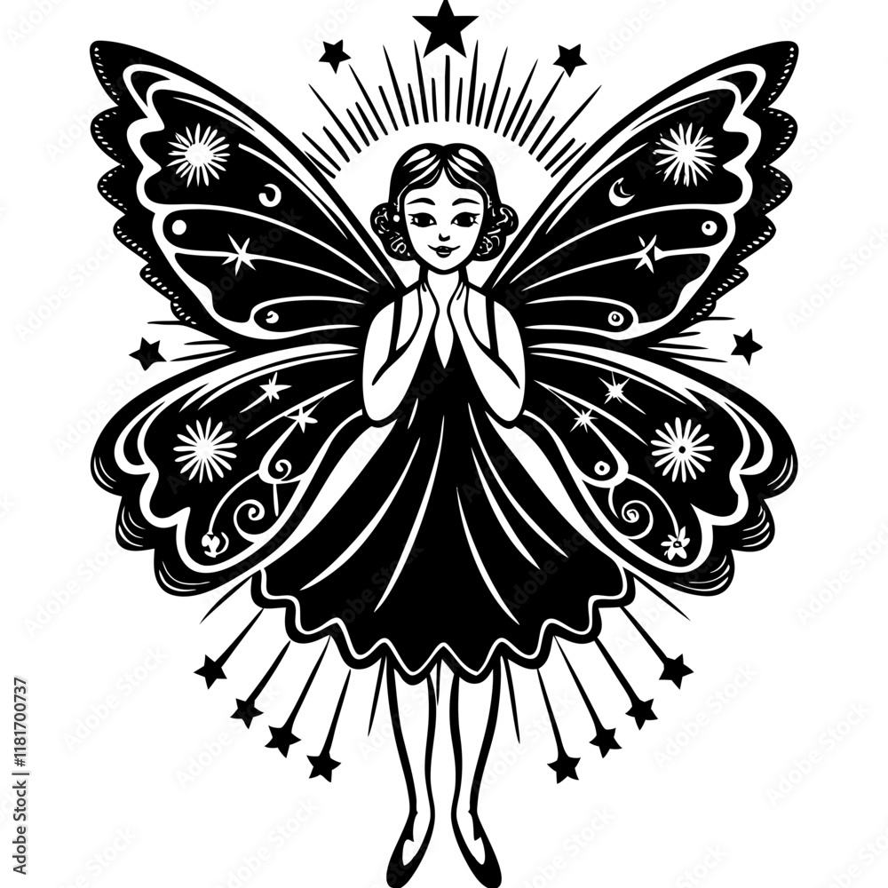 Fototapeta premium fairy vector transparent background