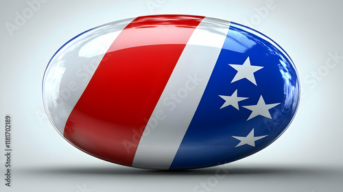 Red, White, and Blue Sphere...