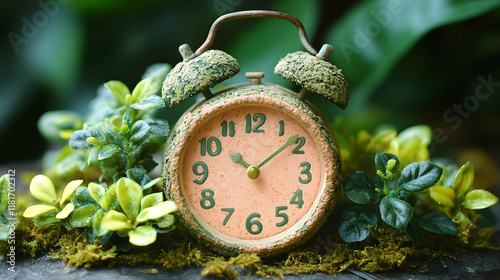 Antique Clock Rests Peacefu...