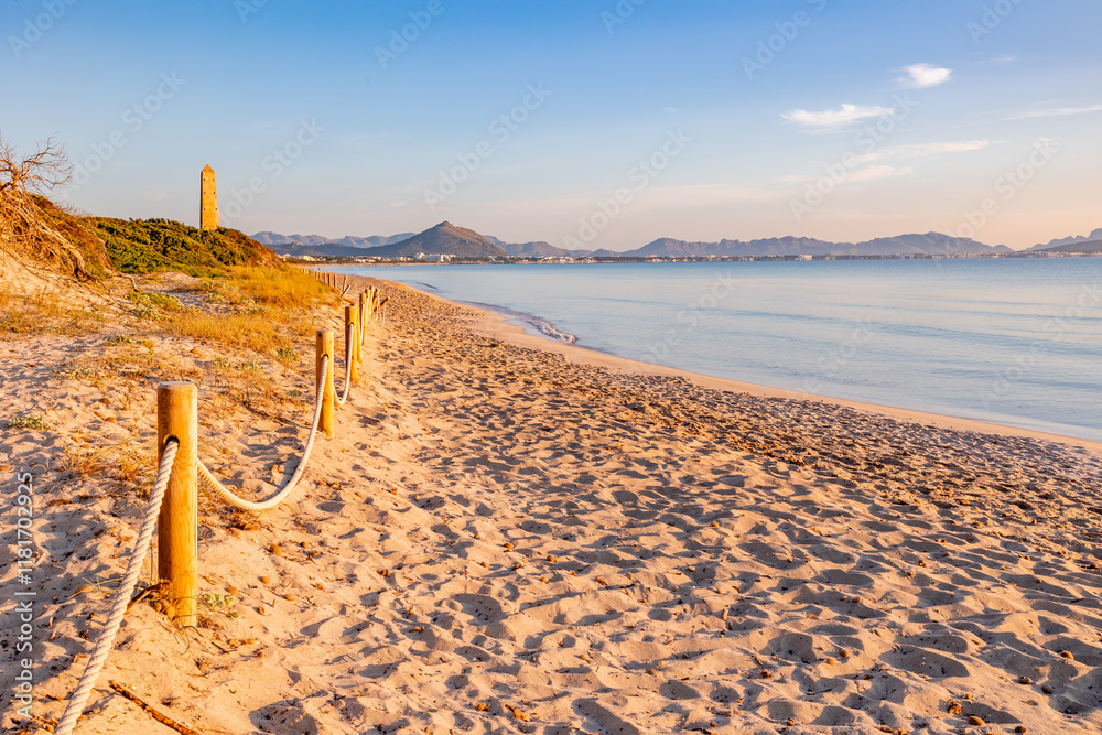 beach in the morning