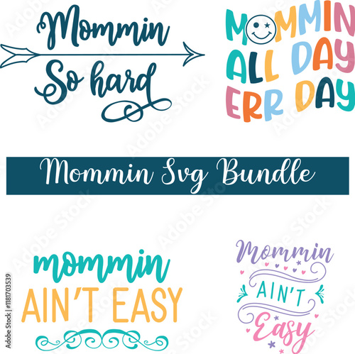 Mommin' Ain't Easy svg, Mom Boss SVG Design, Mommin ain’t easy, Mom Boss quotes design