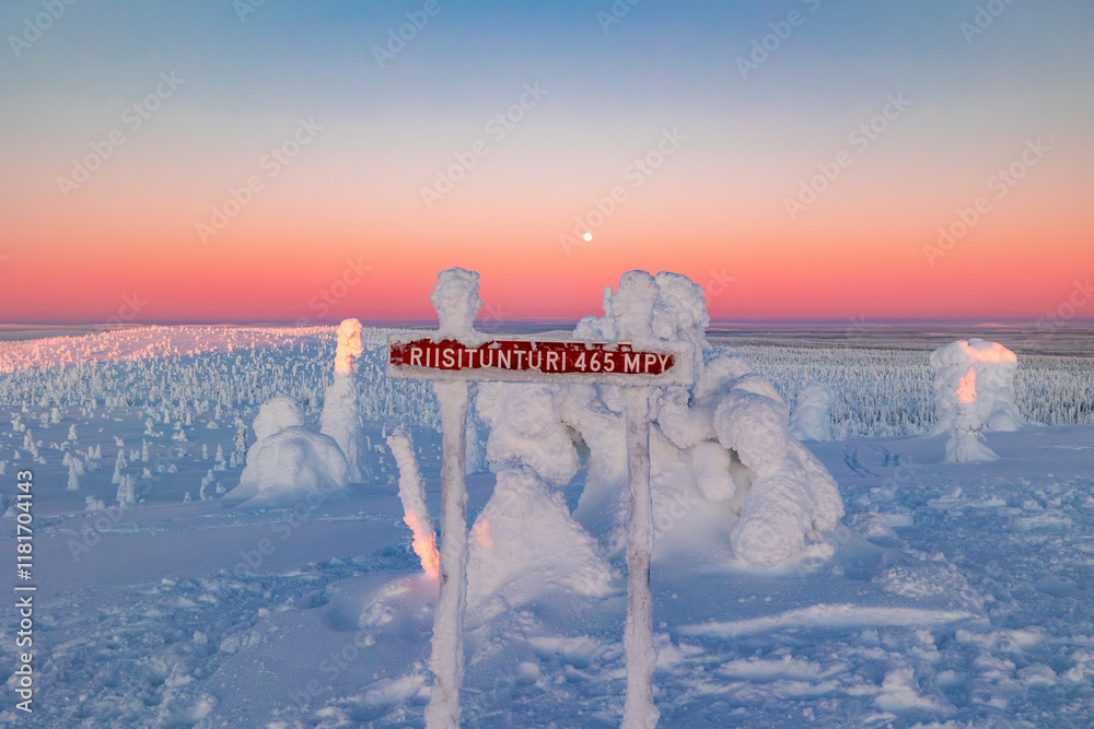 landscape with snow