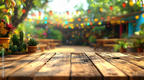 Rustic Wooden Table Showcas...