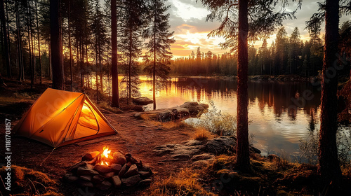 Camping Tent Creates Cozy L...