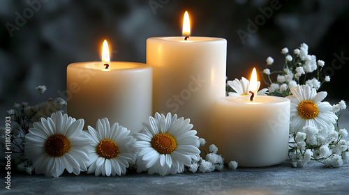 Candles Glow Peacefully wit...