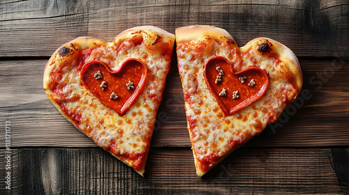 Heart-Shaped Pizza Shows Lo...