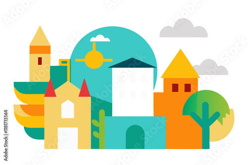 Culture and Real Estate Illustration - Premium Vector Design for Branding