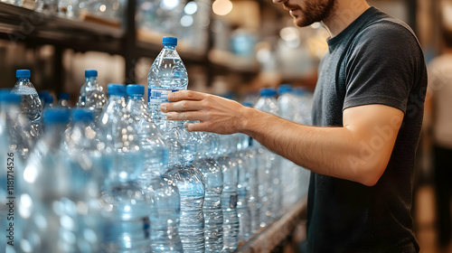 Man Chooses Bottled Water i...