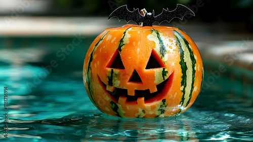 Spooky Watermelon Jack-o'-L...