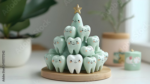 Cute Teeth Form a Festive T...