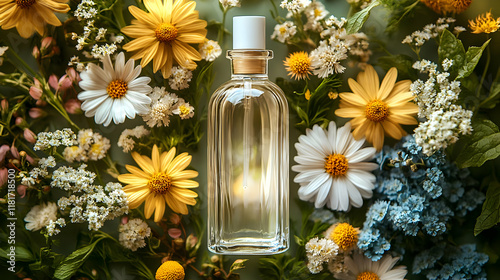 Floral Perfume Surrounded b...