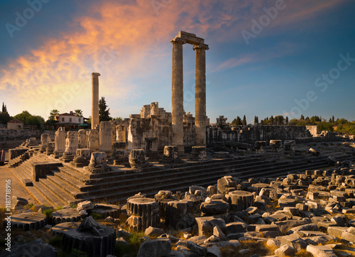 The temple of Apollo in Didyma. Didyma is an important temple of Apollo in the ancient Greek city. Travelling to Turkey. Didim district, Mugla city, Turkey country photo