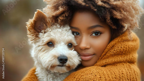 Dog Enjoys Warm Embrace Out...