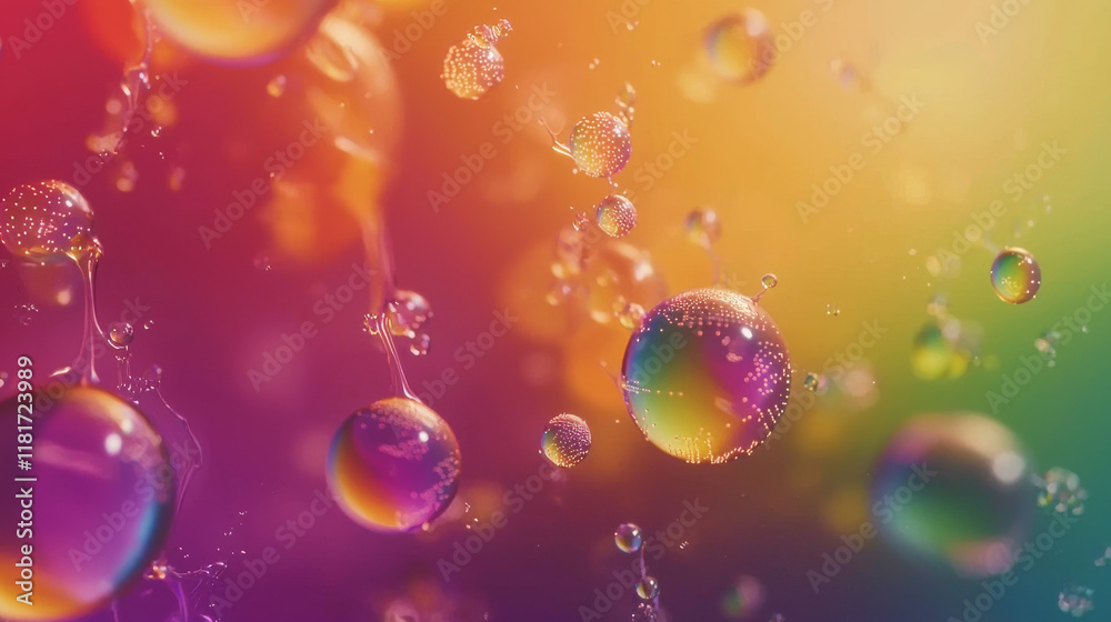 “Harmonious Rainbow Orbs in a Natural Flow” “Harmonious Rainbow Orbs in a Natural Flow”