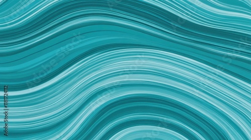 Stunning Teal Abstract Wavy Lines Design: A Modern Graphic Background