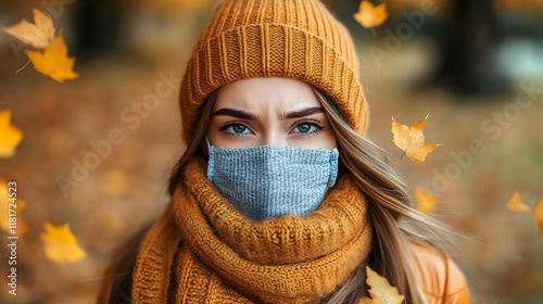 Autumn Vibes: Woman Wearing...