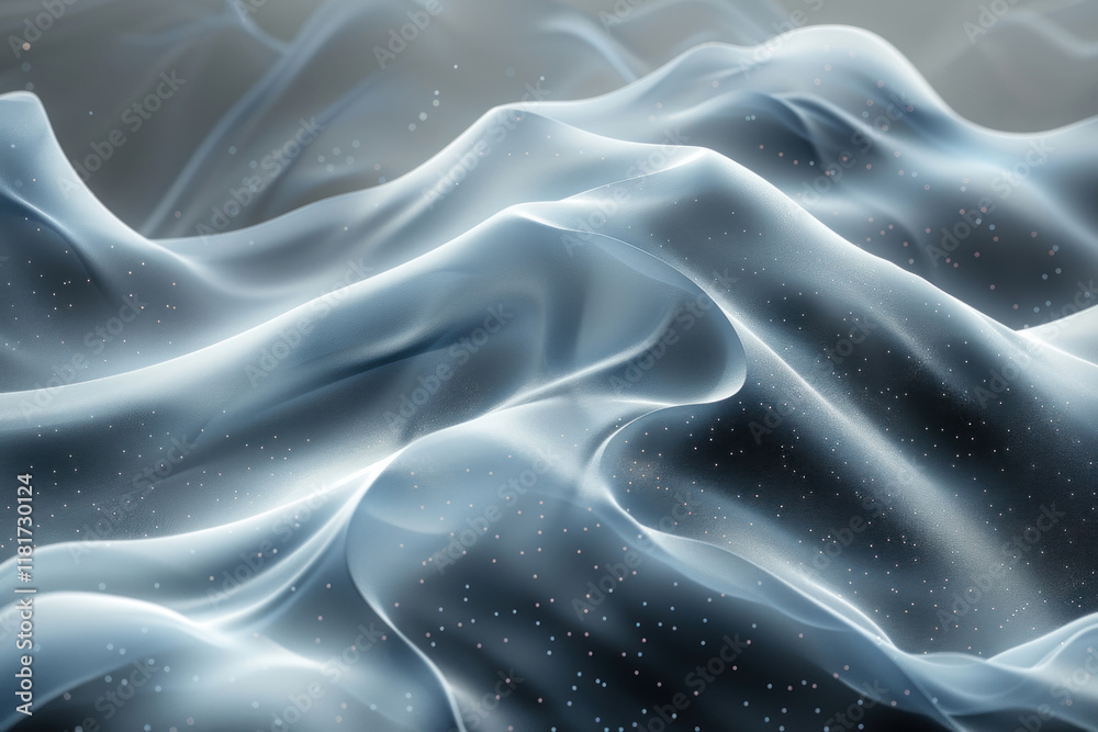 Fototapeta premium an abstract background reminiscent of soft waves or folds of silk fabric. 