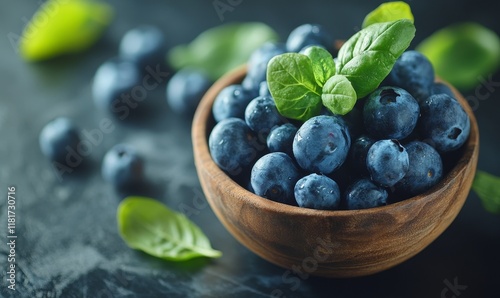 Wallpaper Mural Fruit, blueberries and healthy food in studio for vegan diet, meal and green salad. Mockup, lifestyle and organic with fresh, natural and agriculture for produce, vitamins and., Generative AI Torontodigital.ca