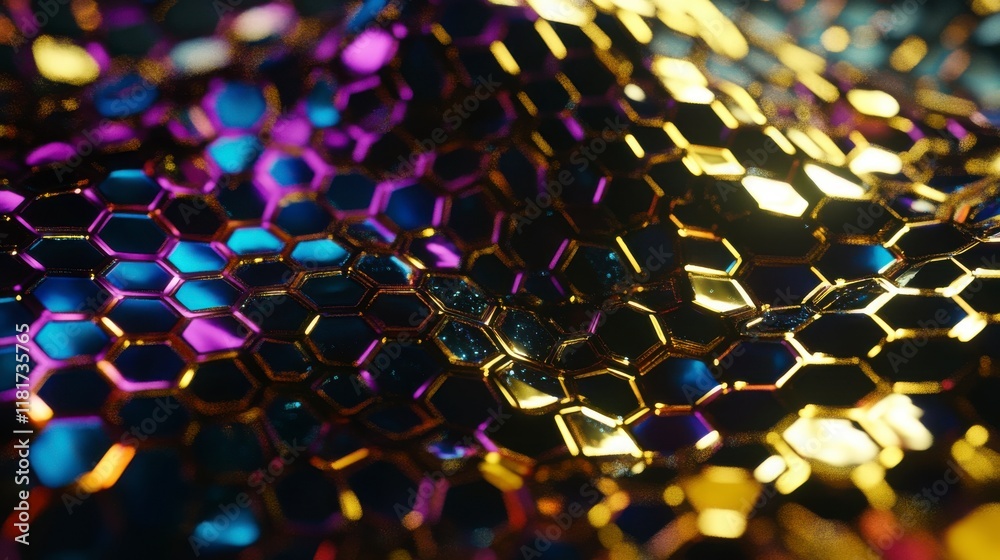 Obraz premium Stunning Hexagonal Geometric Pattern Design