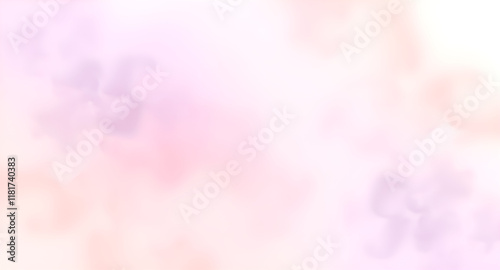 Misty Pastel Abstract Background with Floating Shapes