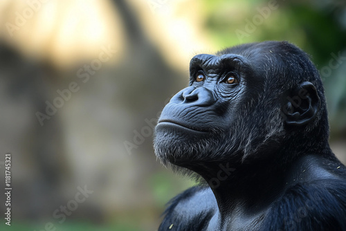 Fototapeta Naklejka Na Ścianę i Meble -  Image of a beautiful wild animals in zoo generative AI concept