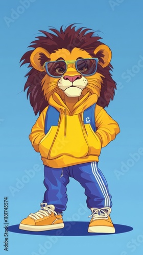 lion cartoon character photo