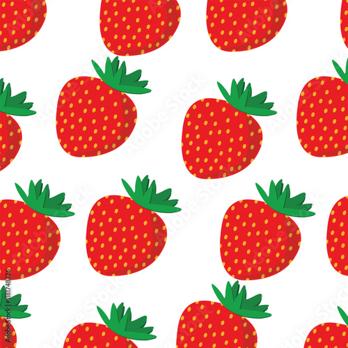 Strawberry Seamless Pattern with Transparent Background (Release the mask, Drag to the Swatches, Edit pattern, Tick (Size Tile to Art)	