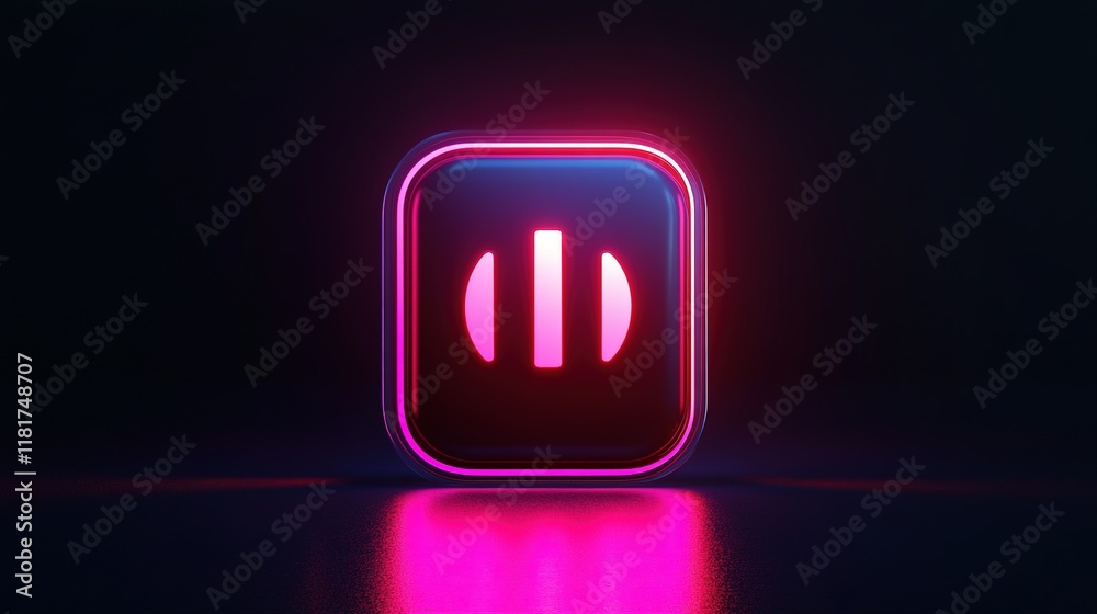 Glowing Mute Mode Icon