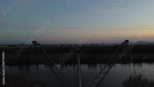 Perspective industrial bridge