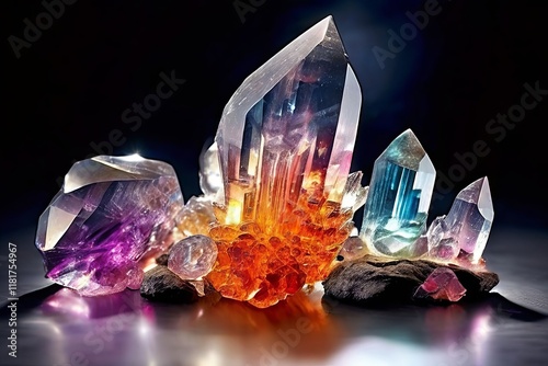 thoughts as crystals beautiful crystals materializing each refle photo