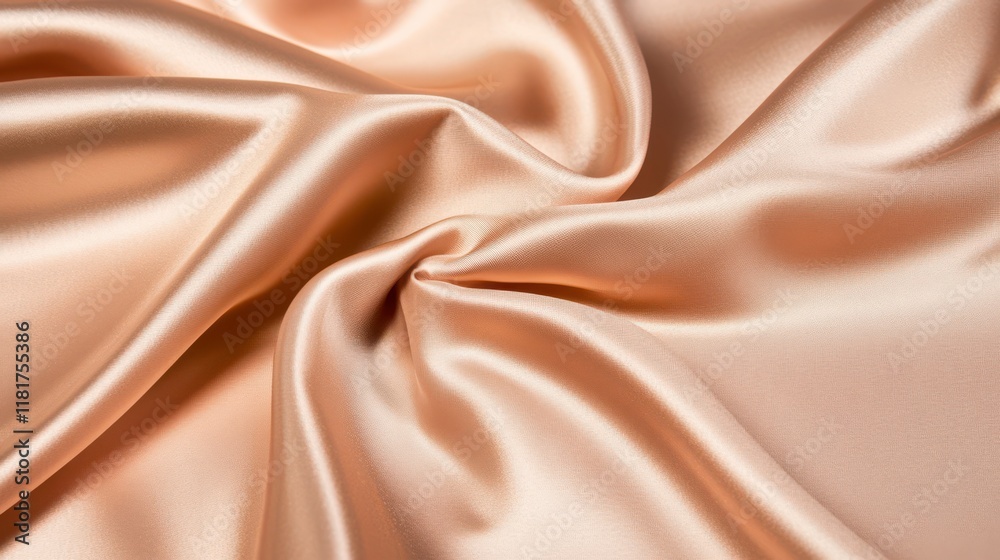 Fototapeta premium Stunning Golden Beige Satin Fabric Texture