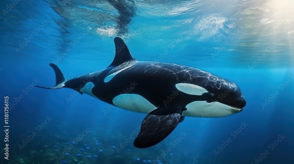 underwater view of a whale swimming underwater view of a whale swimming