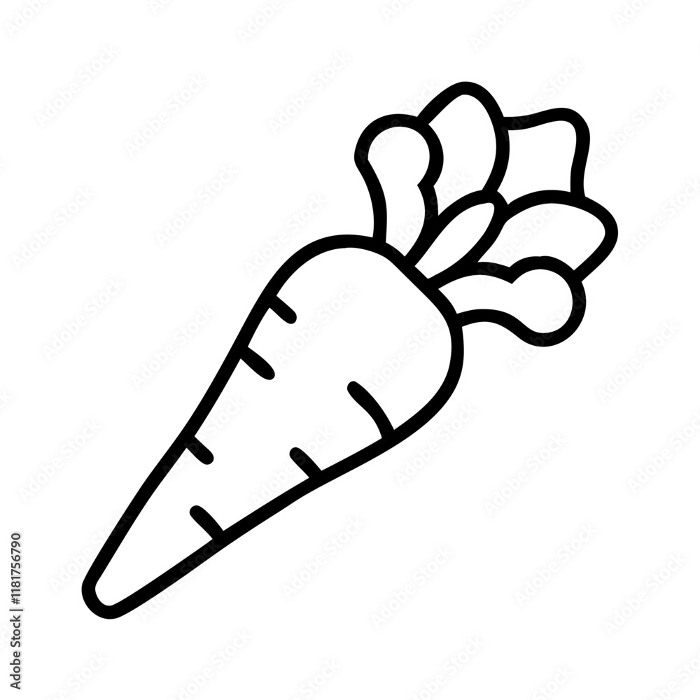 parsnip icon, vegetables line art, vegetables vector - simple black line art icon of parsnip perfect for logos, and vegetables-themed designs. parsnip icon, vegetables line art, vegetables vector - simple black line art icon of parsnip perfect for logos, and vegetables-themed designs.
