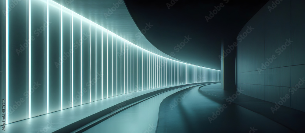 Obraz premium abstract background of tunnel with lines