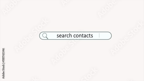 Responsive Search Bar Titles such as search contacts.