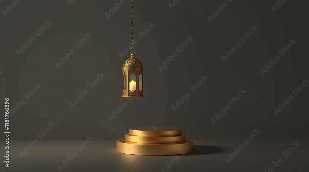 Obraz premium islamic background lantern lamp ramadan kareem