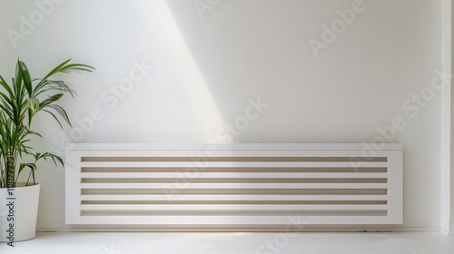 Wallpaper Mural Modern Interior with Plant and Radiator Design Torontodigital.ca